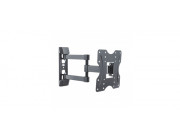 TV-Wall Mount for 23-42- - PureMounts -PM- FM12-200-, Tilted, up to 30kg, Tilt: +3/ -10°, 56mm - 415mm wall distance, max.VESA 200x200, Steel black